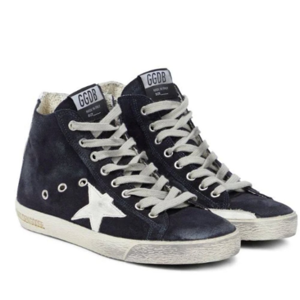 Golden Goose Francy High Top Sneaker Navy - LIKE NEW
